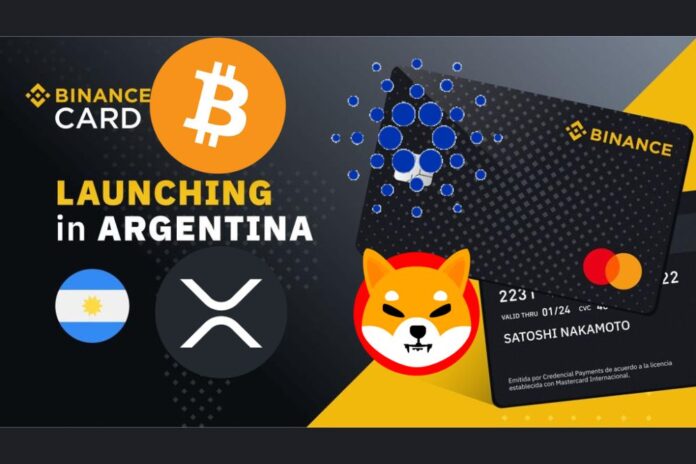 Bitcoin, SHIB, XRP, ADA Payments Debuts in Argentina via Binance Card and Mastercard