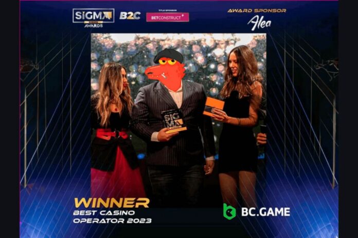 BC.GAME Honored with the “Best Casino Operator 2023” Award from SiGMA