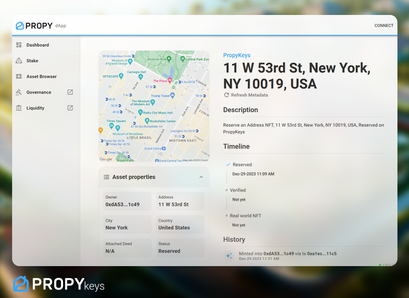 Mint and Trade Real-World Addresses Onchain with PropyKeys dApp, part of Propy ecosystem
