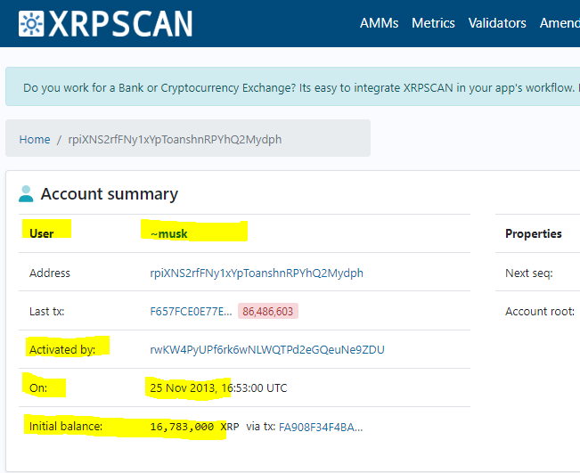 Rumored: Elon Musk Holds 16 Million XRP