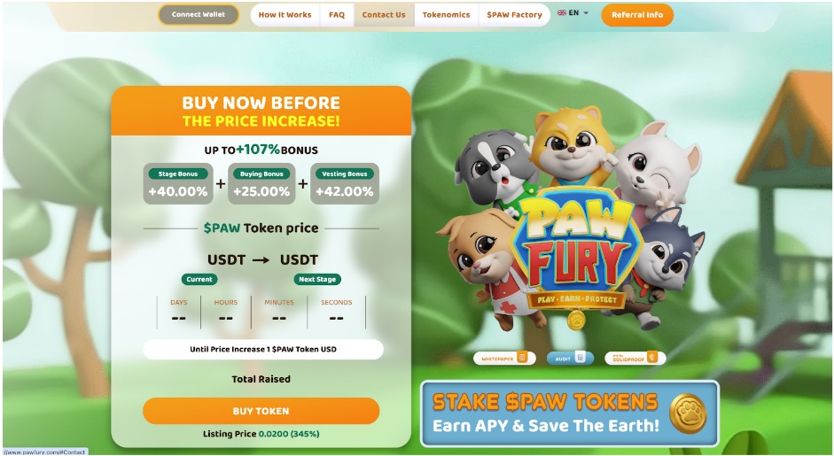 Pawfury Review⭐⭐⭐⭐⭐ - A Blockchain Gaming Pioneer With $5 Million Pre-Sale Success