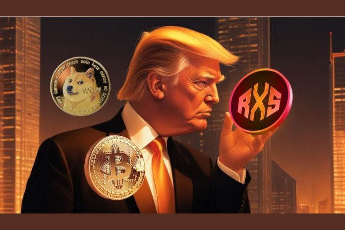 Bitcoin (BTC), Dogecoin (DOGE), Rexas Finance (RXS): Top 3 Cryptos That Will Thrive Under a Trump Presidency