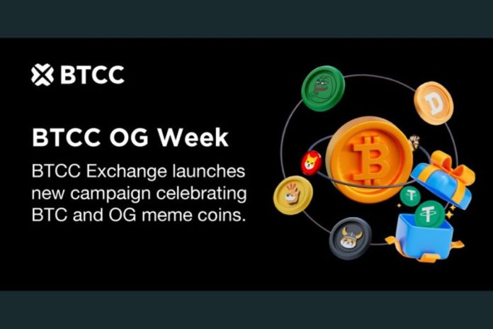 Celebrating Crypto’s Early Icons: BTCC OG Week Honors Bitcoin and Meme Coin Pioneers