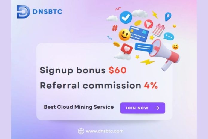 Trusted DNSBTC Free Cloud Mining Provider Launches The Most Profitable Bitcoin And Dogecoin Cloud Mining In 2025, Allowing Crypto Investors To Earn $10,000 In Fixed Daily Income