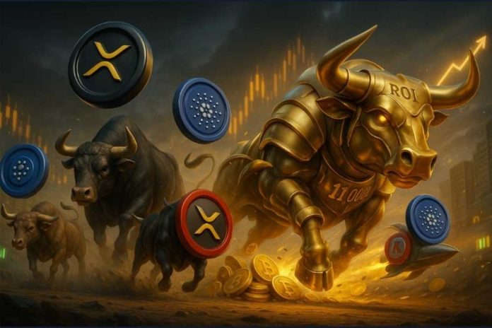 XRP Surges Amid ETF Approval Rumors—But Savvy Traders Target MAGACOIN FINANCE for a Rapid 11,000% ROI Over Cardano