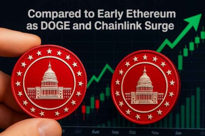 MAGACOIN FINANCE Compared to Early Ethereum as DOGE and Chainlink Surge