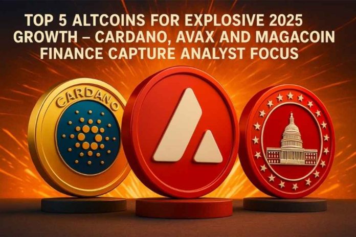 Top 5 Altcoins for Explosive 2025 Growth: Cardano, AVAX and MAGACOIN FINANCE Capture Analyst Focus