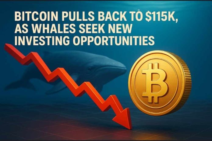 Bitcoin Pulls Back to $115K, as Whales Seek New Investing Opportunities