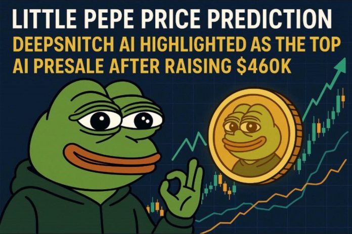 Little Pepe Price Prediction: Ethereum Stablecoins Peak, DeepSnitch AI Highlighted As the Top AI Presale After Raising $460K