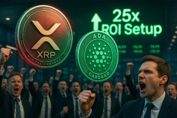 Cardano & XRP Oversold — Traders Eye a 25x ROI Setup as Institutions Reenter the Market