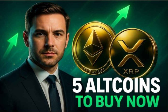 Ethereum & XRP Rebound — 5 Best Altcoins to Buy Now as Market Fear Eases