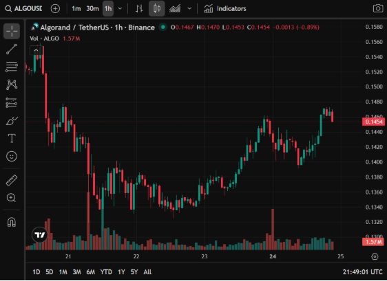 Algorand Price Prediction: ALGO Stagnates at $0.14 as Noomez Token Presale Momentum Explodes