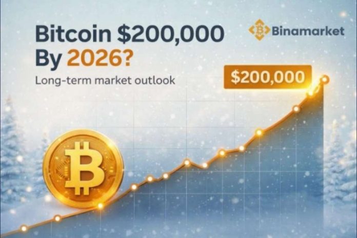 More Than 80% of Positions on Binamarket Favor $200K Bitcoin Outcome in 2026