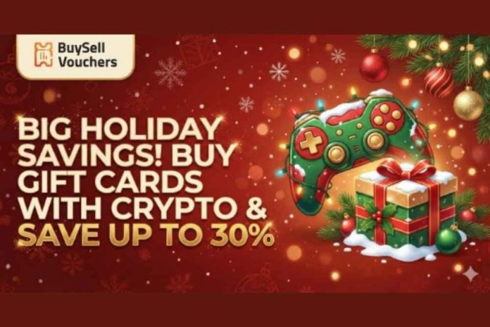 BuySellVoucher Launches Holiday Sale: Save Up to 30% When Buying Gift Cards With Crypto