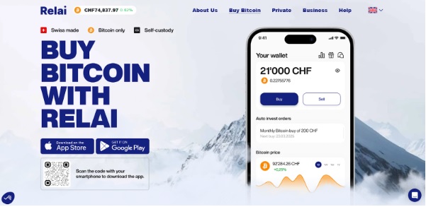 Relai Review: Is it the Best Swiss Bitcoin App?