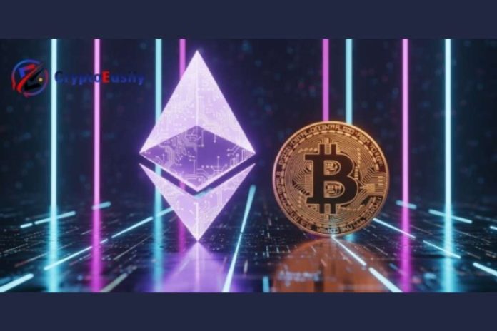 Not a trade: How can one ETH approach the value of BTC over time?