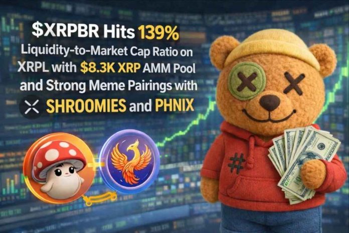 $XRPBR Hits 139% Liquidity-to-Market Cap Ratio on XRPL with $8.3K XRP AMM Pool and Strong Meme Pairings