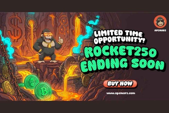 Best Crypto Coins to Buy Now? Dogecoin and Pepe Stay Strong, Yet APEMARS Stage 20 Could Turn $4K Into $556K With ROCKET250