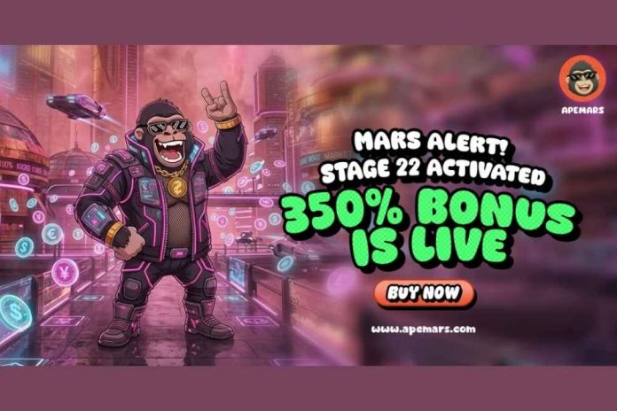 Top Crypto to Buy This Month? APEMARS LAUNCH350 Bonus Frenzy Grows as PUMP and PIPPIN Rise