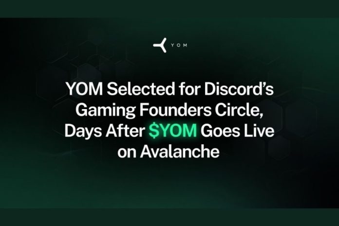 YOM Selected for Discord’s Gaming Founders Circle, Days After $YOM Goes Live on Avalanche