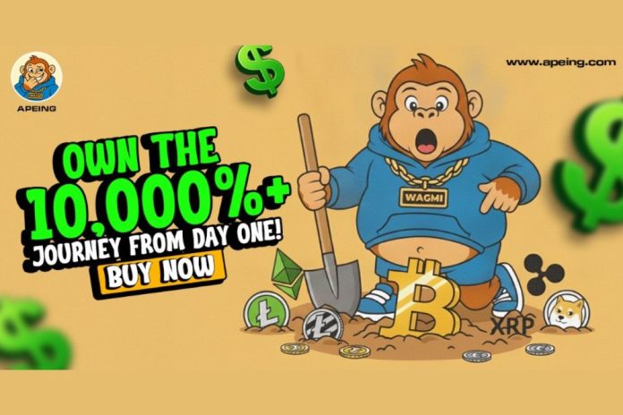 Meme Coins That Will Explode: Missed PNUT at $0.03396 and TOSHI at $0.000169? Apeing’s $0.0001 Entry Could Be Next